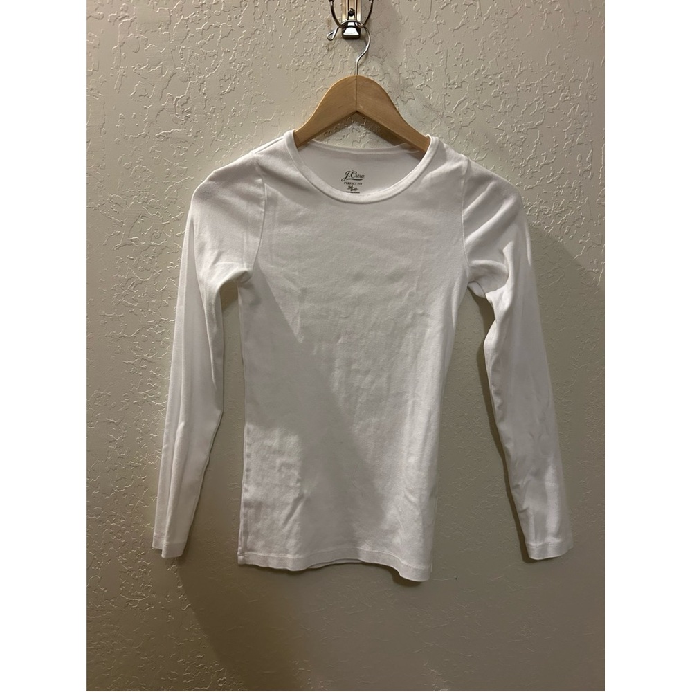 J.Crew Perfect Fit White Long Sleeve Tee